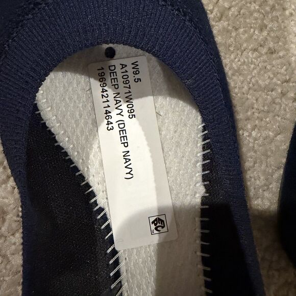 NEW Allbirds Wool Breezer Women Flats Shoes Size 9.5 Deep Navy Machine Washable - Picture 7 of 10